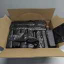 Aluf Plastics High Density Trash Bags, 10 Gallon, 1000 Count, 6 Micron (eq), 24" x 24", Black, for Bathroom, Office, Industrial, Commercial, Janitorial, Municipal, Recycling