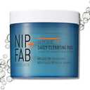 Nip + Fab Glycolic Acid Fix Daily Cleansing Pads for Face with Hyaluronic Acid, Witch Hazel, Exfoliating Resurfacing AHA Facial Cleanser for Exfoliation Even Skin Tone Brighten Skin, 60 Pads