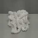 GORGECRAFT 5m*30mm Fuzzy Pom Pom Wired Trim Ribbon Lace White Christmas Faux Fur Pompom Ball Ball Plush Ball DIY Craft Sewing Trim Boho Ribbons for Curtains Home Wedding Party Decoration