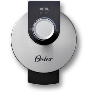 Oster Nonstick Belgian Waffle Maker, Nonstick Ceramic Waffle Iron (Stainless Steel)