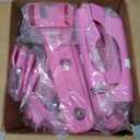 26PCS Full Set Exterior Decoration Trim Kit for Jeep Wrangler JL JLU 2018-2023 Door Hinge Handle Engine Hood Hinge Hood Latch Wheel Eyebrow Side Air Outlet Rear Tailgate Window Hinge Cover (Pink)