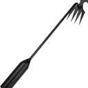 Gardenia Uprooting Tool, Foxyle Weeder, Iron Rake for Gardening and Weeding, 4 Teeths Dual Purpose Manual Weeders Tool, Portable Garden Weeder Tools for Gardens, Yards & Farms (Black)
