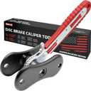 Vehiclex Brake Caliper Compression Tool Heavy Duty Brake Pad Spreader Tool with Ratcheting Handle & Rib-Reinforced Plates Caliper Piston Compressor Tool for Cars, SUVs, and Light Trucks