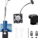 Bamboo Lab p1 p1s Hotend Complete Kit for p1 Series 3D Printer, Full Assembly Blue Hot End with Fan, Thermistor, 0.4mm Hardened Steel Nozzle+2pcs 0.4mm Bimetallic Nozzle