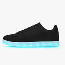 Unisex LED Shoes - Fashion Light Up Sneakers, Breathable USB Charging Glowing Luminous LED Shoes for Men Women 37, Black 