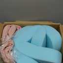 Nobildonna 2'' Thick High-Density Foam Indoor Chair Cushions | Dining Chair Pads with Ties, Removable Washable Cover, Dining Chair Cushions 17"x16", Pink 4 Pack