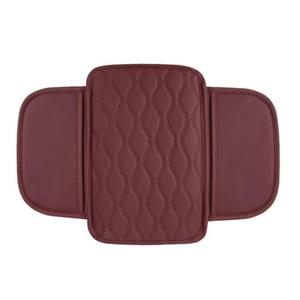 LCYGYU Car Armrest Pad for Kia Borrego Carens Carnival MPV Sedona Ceed SW, Waterproof Center Console Cushion Pad Cover Armrest Storage Box Mat Protection Interior Accessories,A-Red