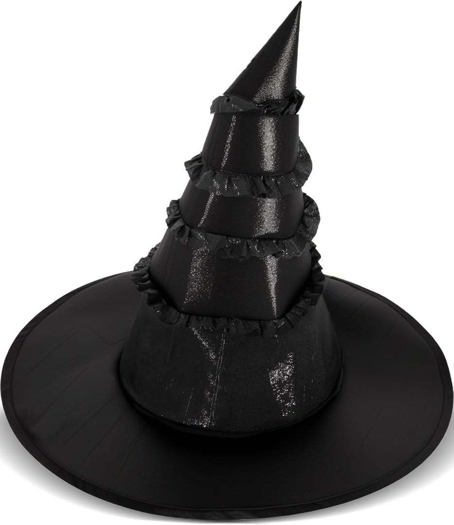 Black Witch Hat Adult Movie Merch Wizard Costume Women Accessories for Party Outfits Halloween