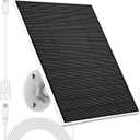Solar Panel for Eufy Outdoor Camera, 5W Camera Solar Panel Charger Compatible with Eufycam, Continuous Power Supply, Solar Panel with 9.8ft Charging Cable, IP65 Waterproof, Adjustable Wall Mount