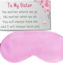 Gifts for Sister - Christmas Sister Gifts,Birthday Mothers Day Gift for Sisters Funny Sleep Mask Unique Cool Galentines Valentines Day Gift Ideas from Adult Brothers Big Sisters Presents