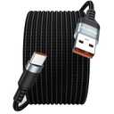 USB C Cable 15ft Fast Charging 23W, Extra Long USB A 2.0 to USB-C Charger Cord 15 foot 480Mbps Data Transfer Type C Black Braided for iPhone 17/16/15, Galaxy S25/24/23, Pixel XL/2/3/4XL, LG V30, Nokia