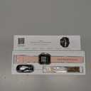 Smart Watch for Women Men Fitness: Smart Watch for iPhone&Android Bluetooth Call with SpO2 Sleep Heart Rate Monitor,IP68,Fitness Tracker with 120+Sport,Reloj Inteligente 30 Day+Battery Life, 2 Bands (Gold-Pink)