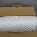 Osteo Cervical Pillow for Neck Pain Relief, Hollow Design Odorless Memory Foam Pillows with Cooling Case, Adjustable Orthopedic Bed Pillow for Sleeping, Support for Side Back Sleepers (Queen(25.5*16.5*5.2/4.1 inches), White)