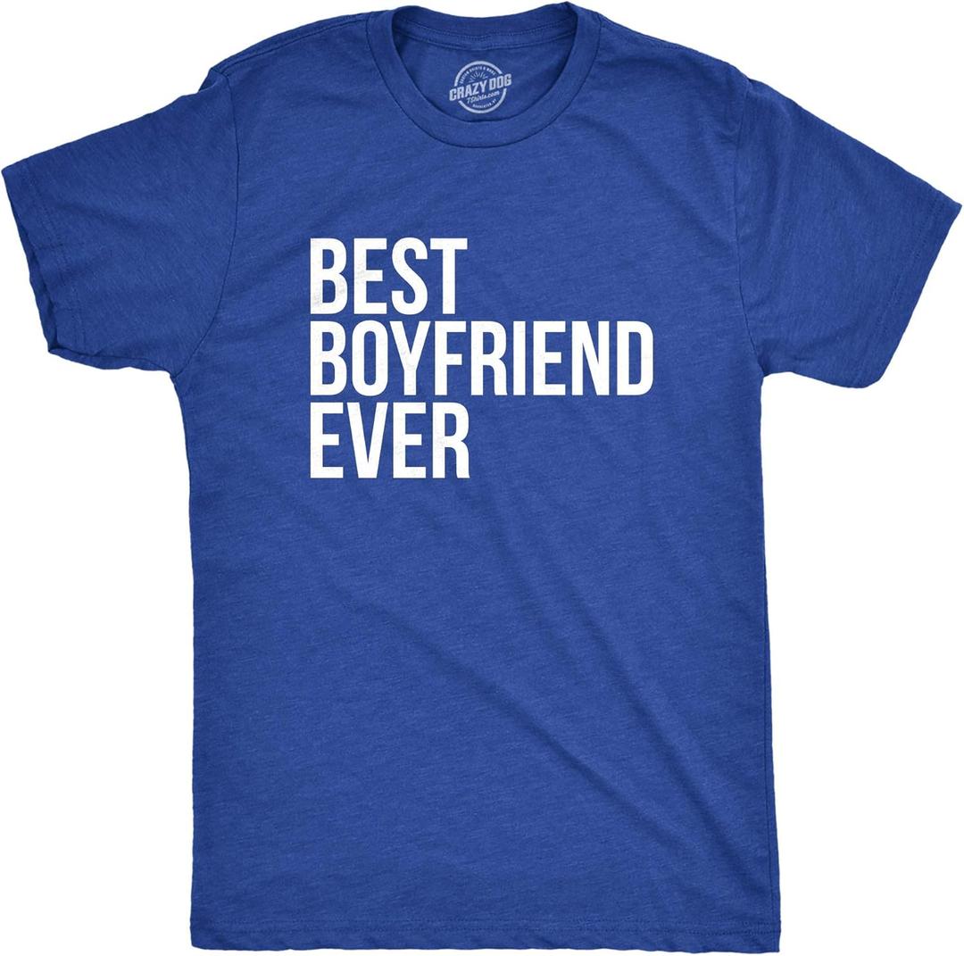 Best Boyfriend Ever T Shirt Funny Dating Shirt I Love My Boyfriend Tee (XX-Large)