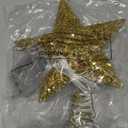 YAUNGEL Christmas Tree Topper, Star Tree Topper with 40 LED and Remote Control Battery Operated Warm Lights Treetop Christmas Decorations Holiday, Indoor Home Decor, 10IN Gold