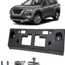 Front License Plate Frame Tag Holder Mounting Bracket Fits for 2021 2022 2023 Nissan Rogue Textured Black Replace 962106RR0A