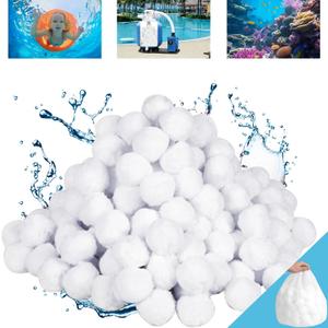 Pool Filter Balls for Sand Filter, 4.6 lbs Reusable Efficient Pool Filter Balls for Swimming Pool Filter Pump, Replace 150 lbs Pool Filter Sand, Lasts for Several Seasons