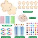 Czlotyh 12 Pack Bird Feeder Craft Kits for Kids Wood Painting DIY Your Own Unfinished Wooden Ornaments Gifts for Nature Loving Kids