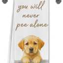 Funny Labrador Retriever Dog Hand Towels for Bathroom Decor, Gifts for Labrador Dog Lovers Decorative Hand Towels for Bathroom Toilet Washroom Decor, 16x24 Inch