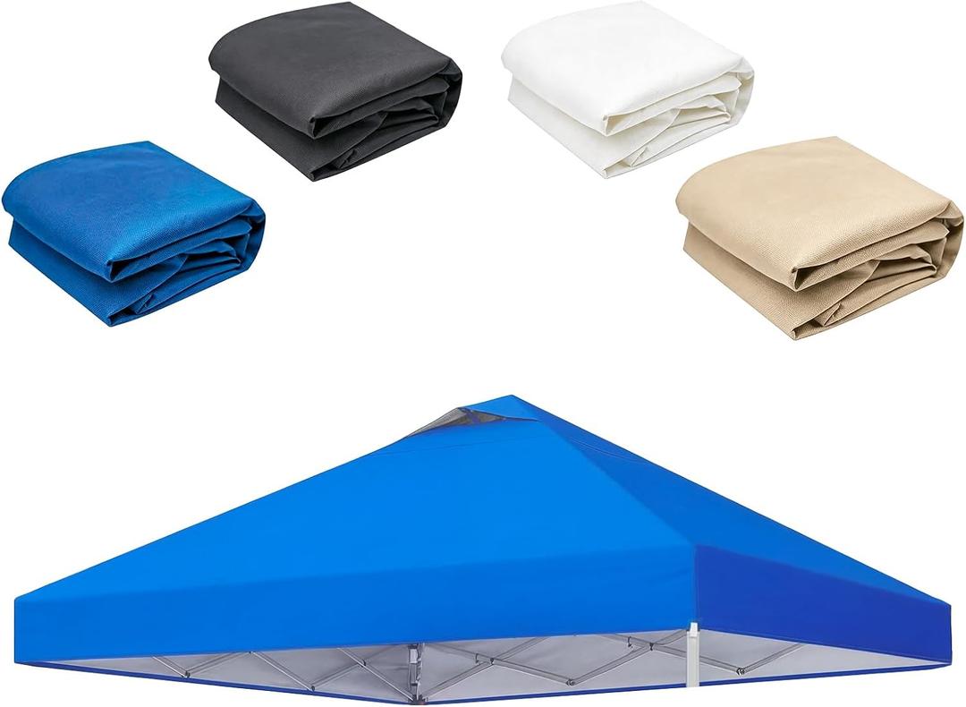 10x10ft Replacement Canopy Top with Air Vent— Instant Canopy Top Cover ONLY,Canopy Tent Top Cover for Straight Leg Canopy Frame - for Outdoor Garden Patio Sun Shade，No Frame(Navy Blue)