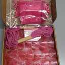 24 Set Galentine Day Gift Heart Shaped Shot Glasses Set 1.5 oz Plastic Drinking Cups with Galentine Greeting Cards for Valentines Friendship Women Party Favors(Fuchsia)