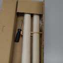 Velvet Necklace Holder Wall Jewelry Organizer, 12" Hanging Necklace Organizer, 2 Pack Wall Mounted Necklace Hanger for Bracelets Bangles Display,Beige