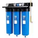 WF3-01 3-Stage Whole House Water Filtration System, Reduces Heavy Metals (Lead, Mercury, Arsenic, Cadmium, Chromium), Chlorine, Sediment, Odor, and VOCs
