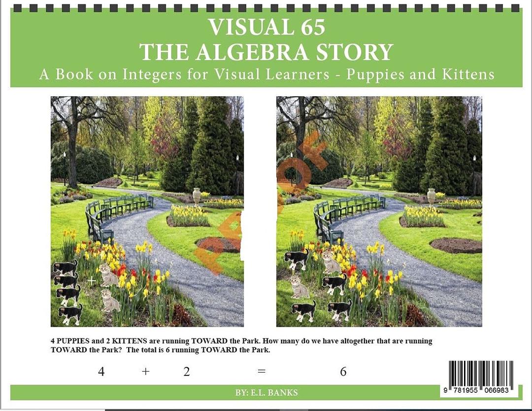 The Algebra Story: A Book on Integers for Visual Learners - Puppies and Kittens