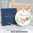 2 x Wedding Gifts for Couples 2025 - The Year We Got Married Ceramic Ornaments, Future Mr and Mrs Gift Ideas 2025, 1st Bridal Shower Ornaments for Bride, Bride to Be, Just Married Presents for Women