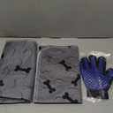 Washable Dog Pee Pads with Free Grooming Gloves,Non Slip Dog Mats with Great Urine Absorption,Reusable Puppy Pee Pads for Whelping,Potty,Training,Playpen (24x24 Inch (Pack of 2))