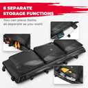 KEMIMOTO UTV Roof Bag 1680D 4.2 Gal Storage Compatible with CFMOTO ZForce 950 HO/HOEX 2022-2024 / ZForce 950 Sport 2020-2022 G1, Large-Capiticy Water-Resistant Overhead Roof Storage Bag