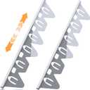 Stove Gap Covers Stainless Steel, 2 Pack Stove Gap Fillers Oven Gap Filler, Easy Retractable Length 13.8" to 27.5", Heat Resistant, Kitchen Stove Gap Cover Gap Filler for Stove and Counter, Silver