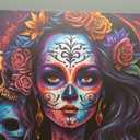 TUMOVO Mexican Woman Pictures Pictures 1Piece Canvas Wall Art for Living Room Black Artwork Modern House Decoration Framed Ready to Hang Posters and Prints 36x24in, 24"Wx36"H