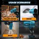 Mini Jet Dry Blower Turbofan Jet Fan for Makita 18V Battery (NOT Included), Handheld Brushless Leaf Blower, Cordless Electric Air Duster 240 MPH High Speed Fan for Cleaning, Camping, Outdoor