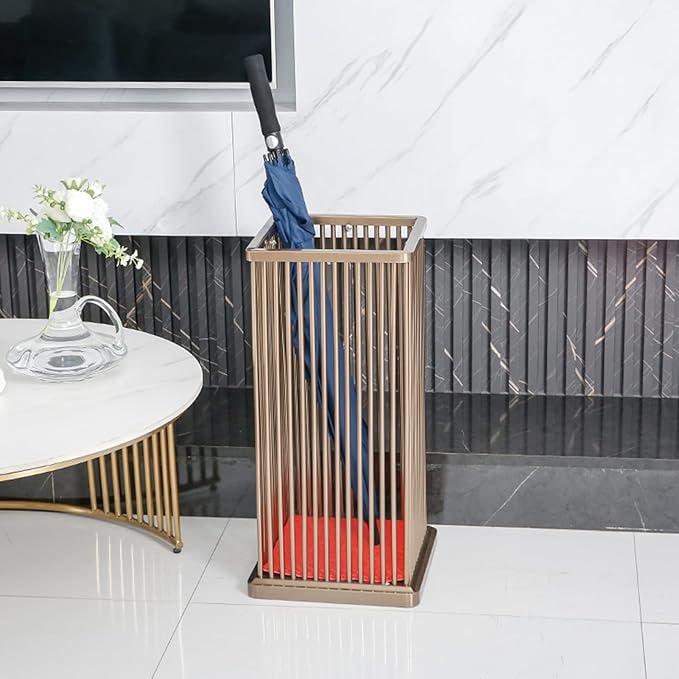 Equirider Umbrella Holder for Entryway, Free Standing Umbrella Storage Stands for Entryway Home Office with Metal Hooks Metal Rack Organizer for Umbrellas Cane Walking Stick