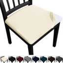 Dining Chair Seat Covers, Washable Dining Room Chair Seat Covers Set of 6, Removable Kitchen Seat Covers Chair Covers for Dining Chairs