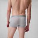 Calvin Klein mens Ultra Soft Modern Modal 3-pack Trunk (Medium, Grey Heather, Chalk, Saltwater Aqua)