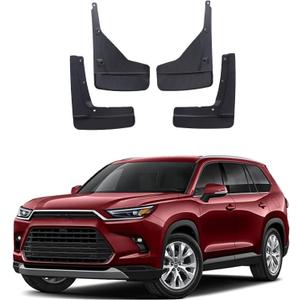 Mud Flaps Guards Compatible with Toyota Grand Highlander 2024 2025 2026,PP Wheel Fender Cover Mudguards Protector Car Exterior Accessories