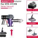 Battery Adapter for Dyson V7 V8 Vacuum, Convert for Craftsman V20 20V Lithium Battery to for Dyson V7 V8 Animal Absolute Motorhead Cordless Stick/Handheld Vacuum Cleaners