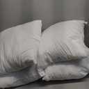 EDOW Throw Pillow Inserts, Set of 4 Lightweight Down Alternative Polyester Pillow, Couch Cushion, Sham Stuffer, Machine Washable. (White, 18x18)