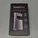 PowerBear Portable Radio | AM/FM, 2AA Battery Operated with Long Range Reception for Indoor, Outdoor & Emergency Use | Radio with Speaker & Headphone Jack (Silver)