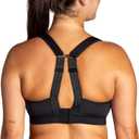 Brooks Women's Convertible 2.0 Sports Bra for High Impact Running, Workouts and Sports with Maximum Support (36DD, Black)