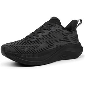 Hawkwell Women's Cloud Zero Active Nursing Shoes Cushion Breathable Tennis Walking Gym Medical Work Sneakers (5, Black)