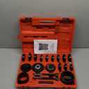 Orion Motor Tech Wheel Bearing Press Kit for Front Wheel Drive Bearing Removal & Installation, 24pc Wheel Bearing Puller Tool Set with Sliding Screws Universal Bushings Sleeves Storage Case (RED,BLACK)