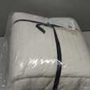 EverGrace Luxury Velvet Quilt Set Queen Size 3 Piece, Soft Cross-Stitch Velvet Comforter Set with Pillow Shams, Lightweight Coverlet Bedspread Bedding Set for All Seasons, Cream White (Full/Queen (90" x 92"))