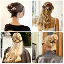 4 x 2 Pack Hair Clips for Women French Flat Claw Clips Celluloid Leopard Print Barrettes Nonslip Claw Clips Side Slide Volume Clips for Girls