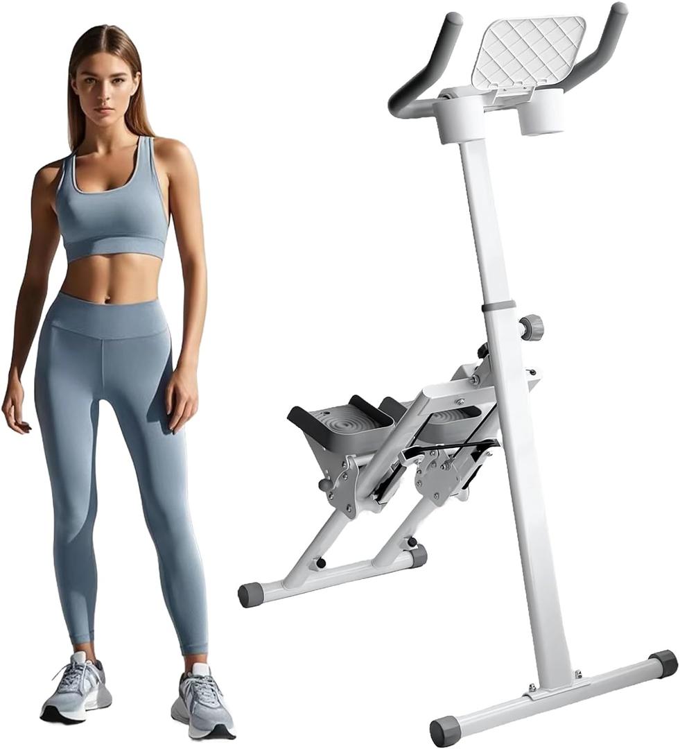 Stair Stepper Folding Vertical Cardio Exercise Climber Stair-Master for Exercise at Home Full Body Workout Machine with Handlebar 242LBS Load with Adjustable Step Range Handlebar & Pedals