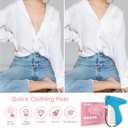 Stitch Gun for Clothes - Handheld Stitch Gun Quick Clothing Fixer - Tagging Gun - Includes 6 Needle, 1000 Black Fasteners & 1000 White Fasteners