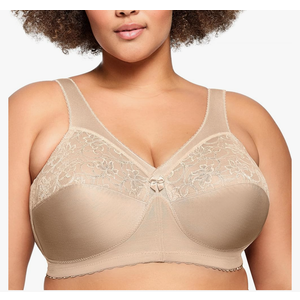 Glamorise Full Figure Plus Size MagicLift Original Support Bra Wirefree #1000 No Size