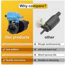 Windshield Washer Pumps For Audi For Volkswagen 2004-2010 For BMW 2014-2020 For Mercedes-Benz For Land Rover 2007-2015 For MINI 2007-2016 Re# 67128377987 2108691021 1T0955651A 1J6955651 00038V001000